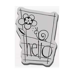  Stampendous Cling Rubber Stamp Hello Word