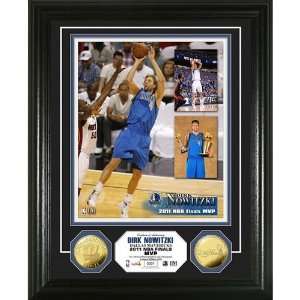  Dallas Mavericks 2011 NBA Finals MVP 24KT Gold Coin Photo 