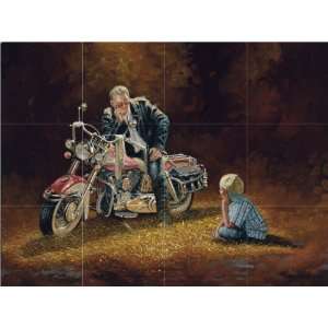  When I Grow Up by Dave Barnhouse Tile Mural 12.75 x 17 