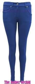 NEW LADIES COLOURED SKINNY JEANS STRETCH WOMENS JEGGINGS TROUSERS 8 14 