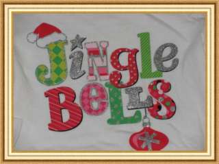 US/CAN free ship) NWT Holiday Christmas JINGLE BELLS shirt top GIRLS 