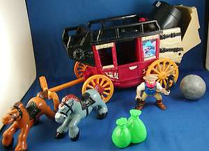 Fisher Price Great Adventure western Cannonball Coach set  