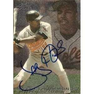 Jeffrey Hammonds Signed Orioles 1996 Fleer Flair Card  