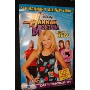  Disneys Hannah Montana, Keep It Real, 27x40, Movie Poster 