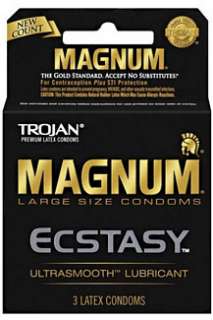 Trojan Magnum Ecstasy Lubricated Condoms 3 Pack  