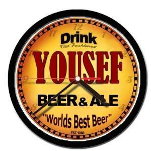  YOUSEF beer and ale cerveza wall clock 