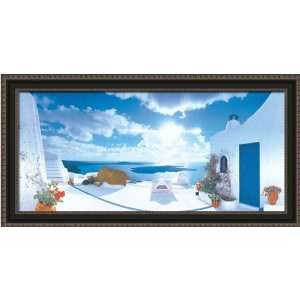  36x18 Mediterranean Afternoon by George Meis Framed Art 