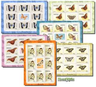 cc179 Butterflies on stamps butterfly MNH Romania 2011  