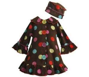 Boutique Bonnie Jean Baby Dress Coat & Hat Size 3 6 Months Girls 