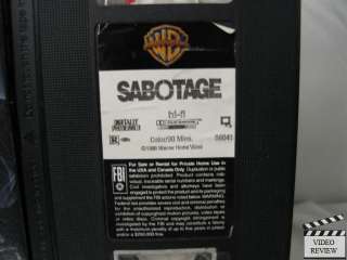 Sabotage VHS Mark Dacascos, Carrie Anne Moss, Tony Todd  