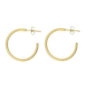 Yossi Harari Small Jane 24k Gold Hoop Earrings