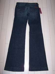 NWT New 7 for All Mankind DOJO FIJI Dark Wash Pocket Flare Leg Jeans 