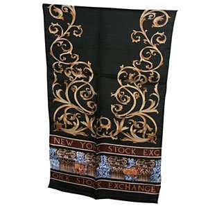  New York Stock Exchange Black Patterned Scarf Everything 