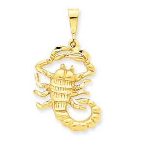   14k Scorpio Zodiac Charm   Measures 35.3x19.5mm   JewelryWeb Jewelry