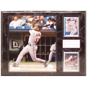  MLB Indians Roberto Alomar 2 Card Plaque Sports 
