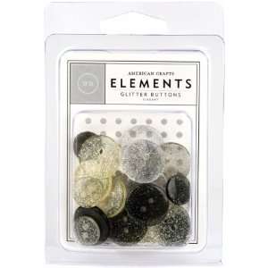   Crafts GLB 85429 Elements Glitter Buttons 2   Pack of 4 Toys & Games