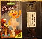 Sesame Street Zoes Dance Moves vhs Video~$2.7​5 SHIPS