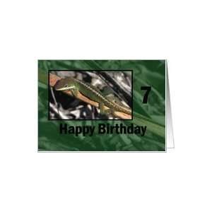  Garden Lizard ~ Birthday 7 yr old Card Toys & Games