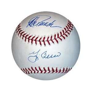 Yogi Berra & Jorge Posada Dual Autographed Baseball