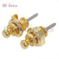 Golden Strap Lock For Electric Acoustic Guitar Bass  