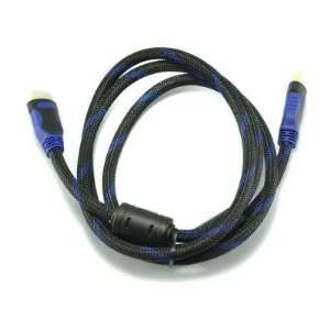  Gold Plated 1080P Male to Male HDMI Cable Black/Royalblue 