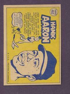 1970 OPC O Pee Chee #462 Hank Aaron Braves (EX) *264447  