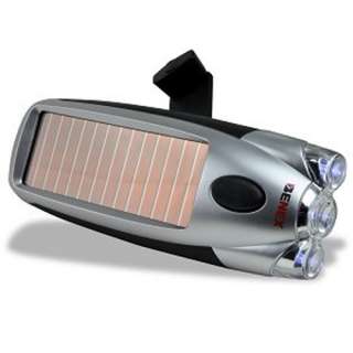 ENEX ET 0621 DynaSolar Solar/Hand Crank Powered 3 LED Torch Flashlight 