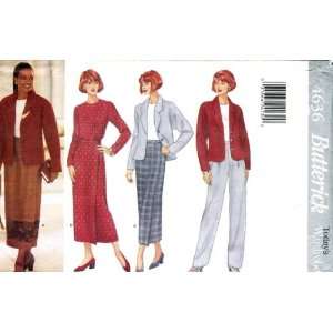 Butterick Sewing Pattern 4636 Misses Jacket, Top, Skirt & Pants, Size 