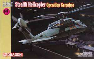 DRAGON 1/144 SCALE OPERATION GERONIMO STEALTH HELICOPTER PLASTIC MODEL 