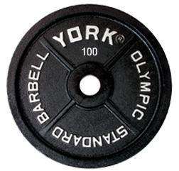 Weight Plates York Barbell 100 lb New Olympic Bk Legacy  