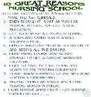 10 GREAT REASONS TO GO TO NURSING SCHOOL T SHIRT