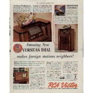   foreign stations neighbors  1937 RCA Victor Radio ad, A0856