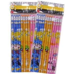 Looney Toons Decorated Pencils 2 Packs