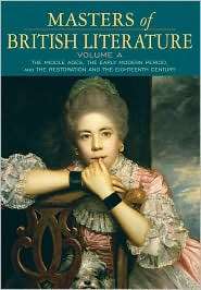Masters of British Literature, Volume A (Penguin Academics Series 