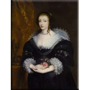   Henrietta Maria 12x16 Streched Canvas Art by Dyck, Sir Anthony van