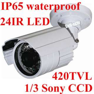 24IR Waterproof Sony CCD 420TVL Security Camera CCTV DVR Security 