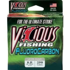  Vicious 250 Yard 10 Pound Test Fluorocarbon Fishing Line 