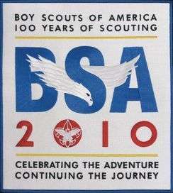 BOY SCOUT BSA 100 YEARS OF SCOUTING 12 JACKET PATCH  