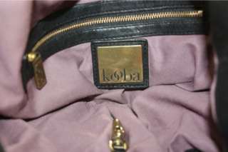 Kooba Ring Shoulder Tote Shopper Handbag Purse Chocolate Brown $545 