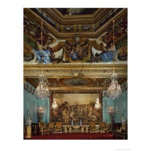 Salon Des Muses, Trompe LOeil Ceiling with Murals, at Vaux Le Vicomte 