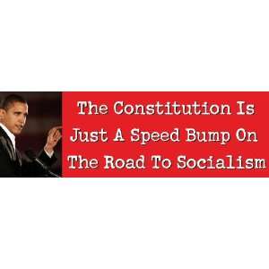   on The Road to Socialism anti obama bumper sticker decal Automotive