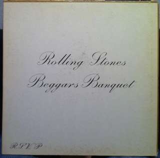 THE ROLLING STONES beggars banquet LP VG+ PS 539 Vinyl 1968 1st Press 