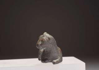 very rare, powerfully modeled ancient Etruscan bronze lion, dating 