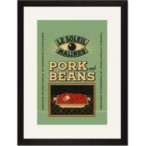   Matted Print 17x23, Le Soleil Malines   Pork And Beans