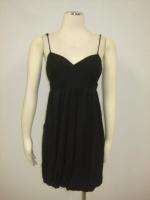 California Anthropologie Little Black Ruched Draped Evening Party 