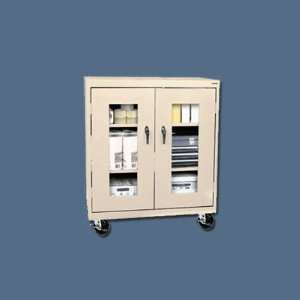  Mobile Easy View Storage Cabinet Assembled 36x18x48 