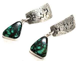 Vernon A Begaye–Petroglyph Inspired ERs Turquoise  