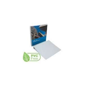  GBC 4 D Ring Premium PVC Free White Clear View Binder 