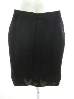 NWT ZAC POSEN Black Jeweled Sheer Straight Skirt Sz 2  