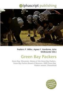   Green Bay Packers by Frederic P. Miller, Alphascript 